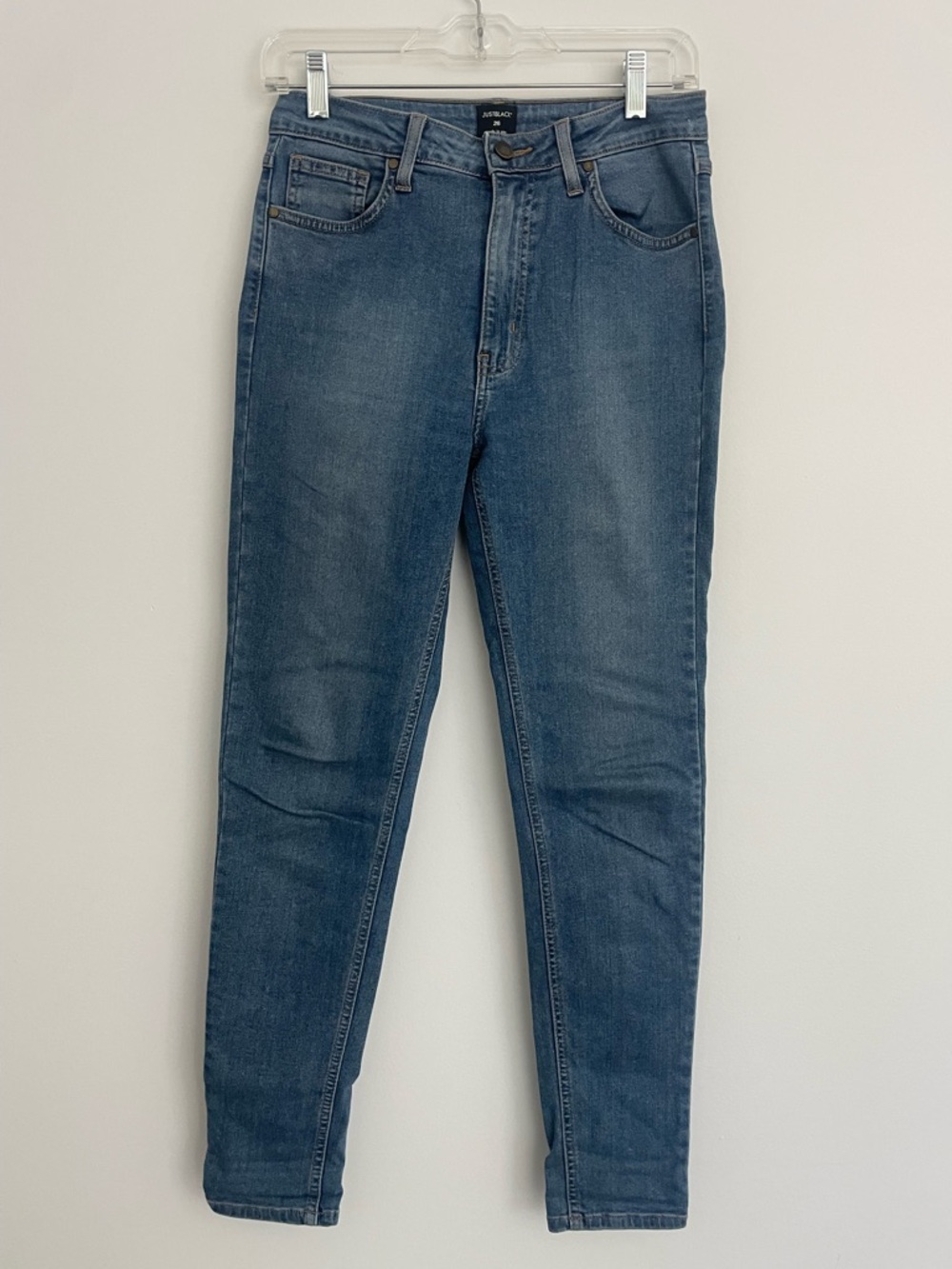 Just Black Womens Light Blue Denim Skinny Jeans